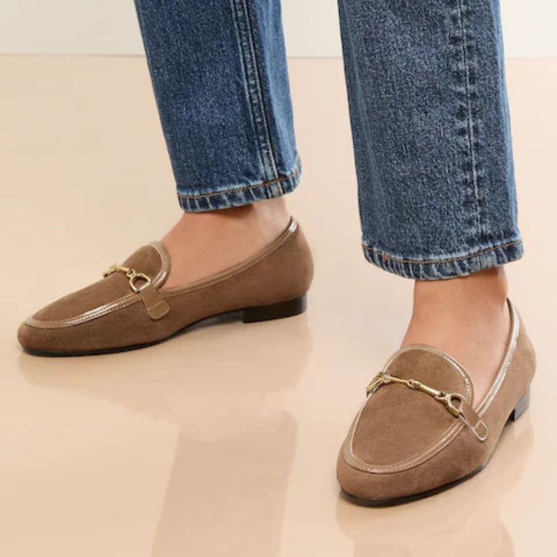 Lipsy, Taupe Snaffle Faux Leather Loafers