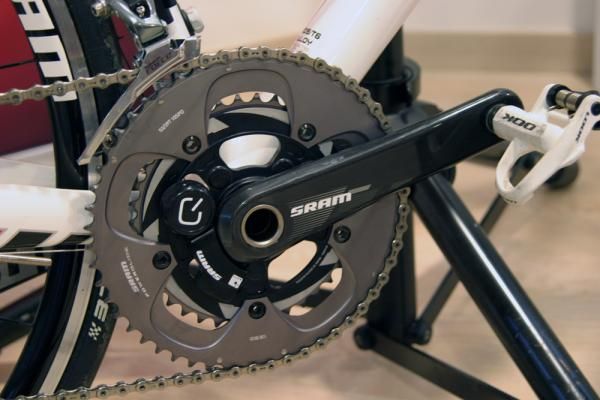 SRAM's Quarq crankset saves some 36 grams over its SRM counterpart.