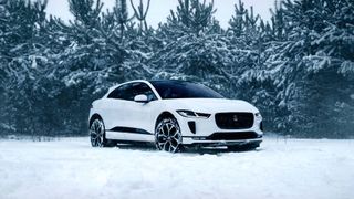 electric cars in snow