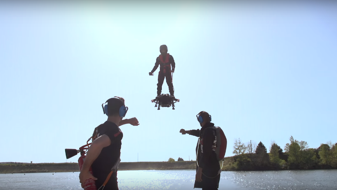 Hoverboard record smashed French jet ski champion sets new world