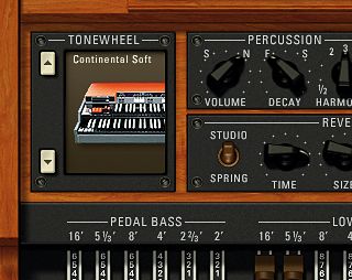 Several tonewheel sets are included as standard.