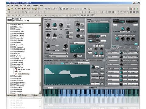 Emulator X3 ships with some quality sounds, and it's easy to create your own.