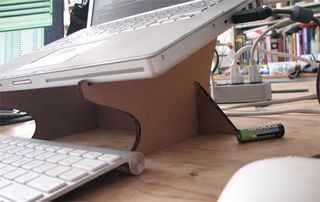 Cardboard laptop stand