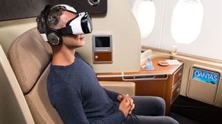 Qantas are offering Samsung VR headsets to their first class passengers