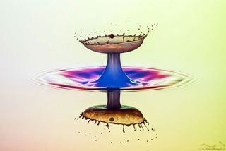 water drop photography