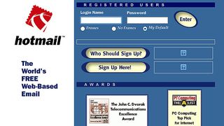 Before Gmail, in the days when 2MB was a lot of storage, webmail meant Hotmail