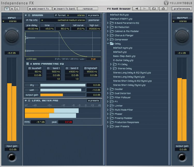 Independence FX is a powerful effects plug-in.