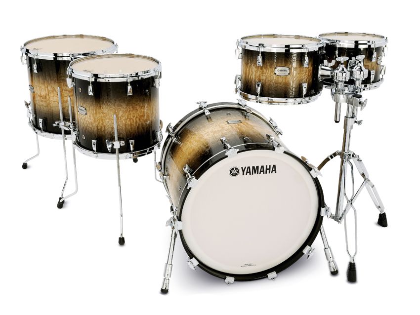 There are four maple and five burled ash finishes with your choice of gold or chrome metalwork
