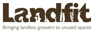 The concept of unused spaces dovetails beautifully with negative space in this logo design for Landfit