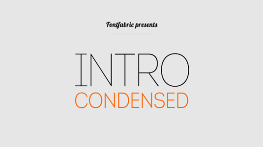 Free font: Intro Condensed