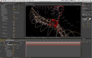 Plexus can create beautiful animatable motion graphics constructs from nothing more than two masks and a light in After Effects