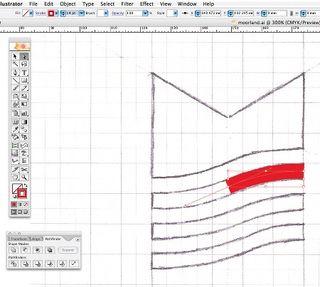 pen tool middle points