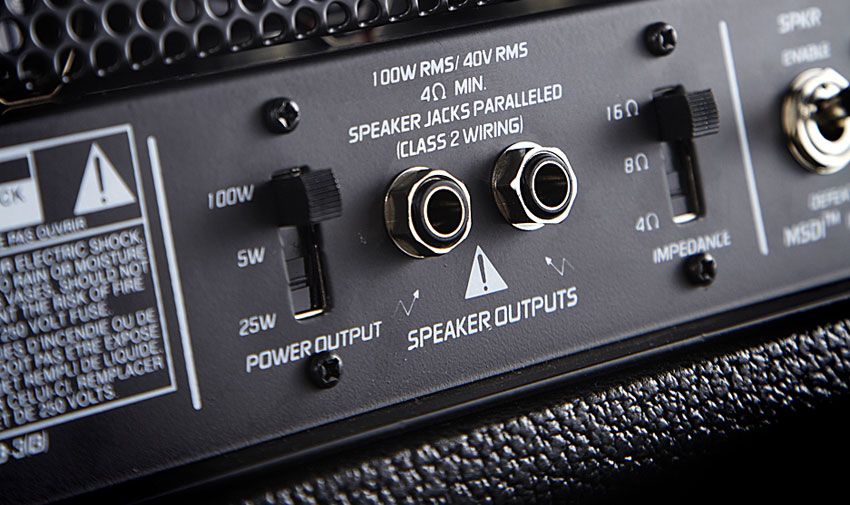 Round the back, there are plenty of very usable features, including dual speaker outlets with switchable impedance