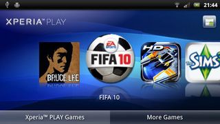 Sony ericsson xperia play review: xperia play menu