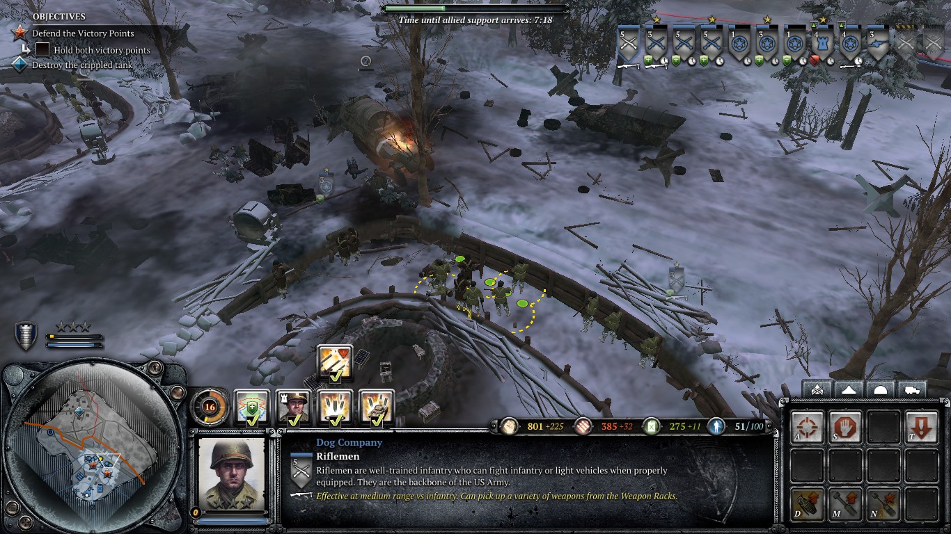 company of heroes 2 ardennes assault major text glitch