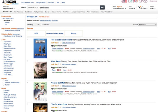 Highly relevant filters are promoted above the product list, nudging test subjects towards better filtering decision