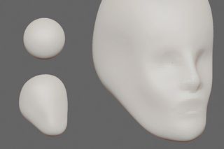 Start by sculpting a basic head shape