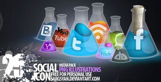 Bulb social media icons