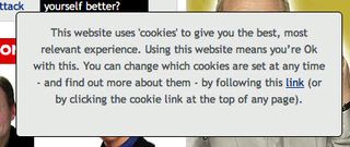 The Mirror cookie policy