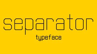 Free font: Separator