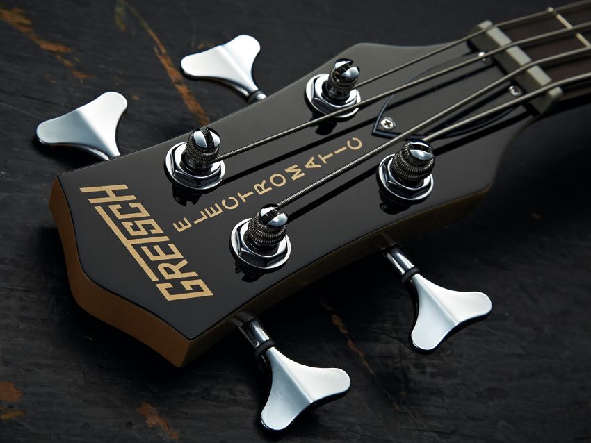 The Junior Jet Bass's overhaul sees it receive a more classic Gretsch headstock.