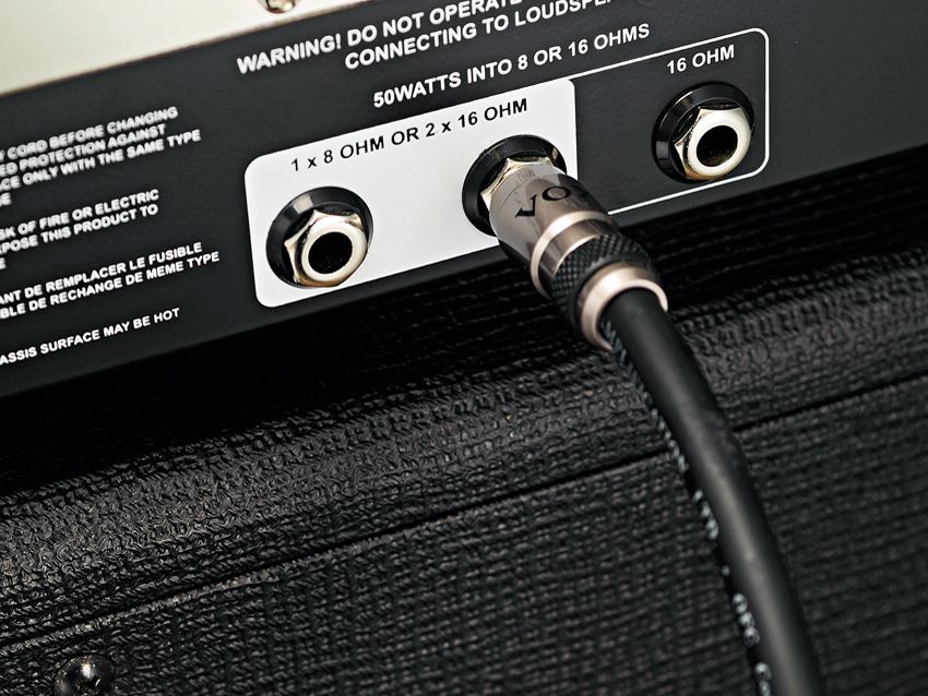 Plenty of speaker options, plus there's a quality cable included.