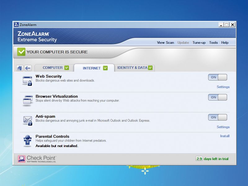 download zonealarm security