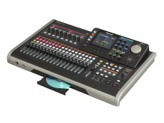 The DP-24's large colour LCD screen helps make mixing tracks a breeze.