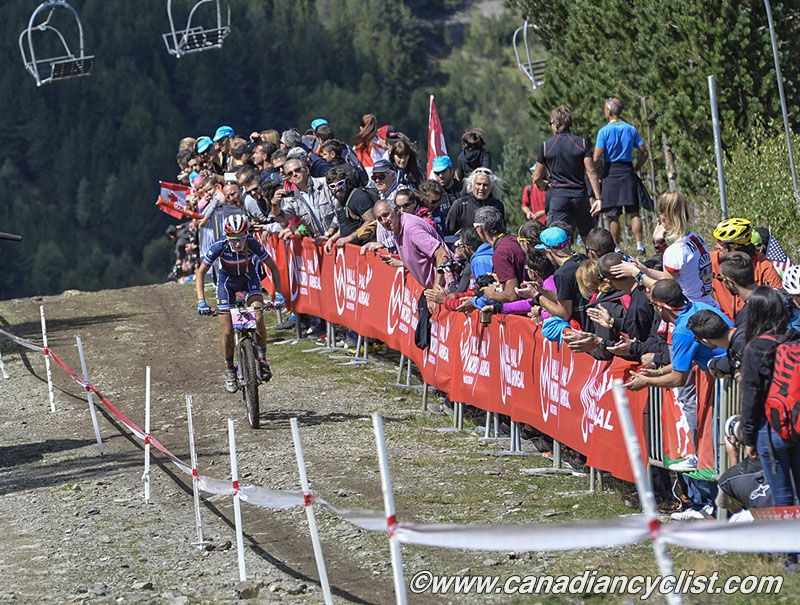 Ferrand-Prevot takes the lead on the Red Zone climb