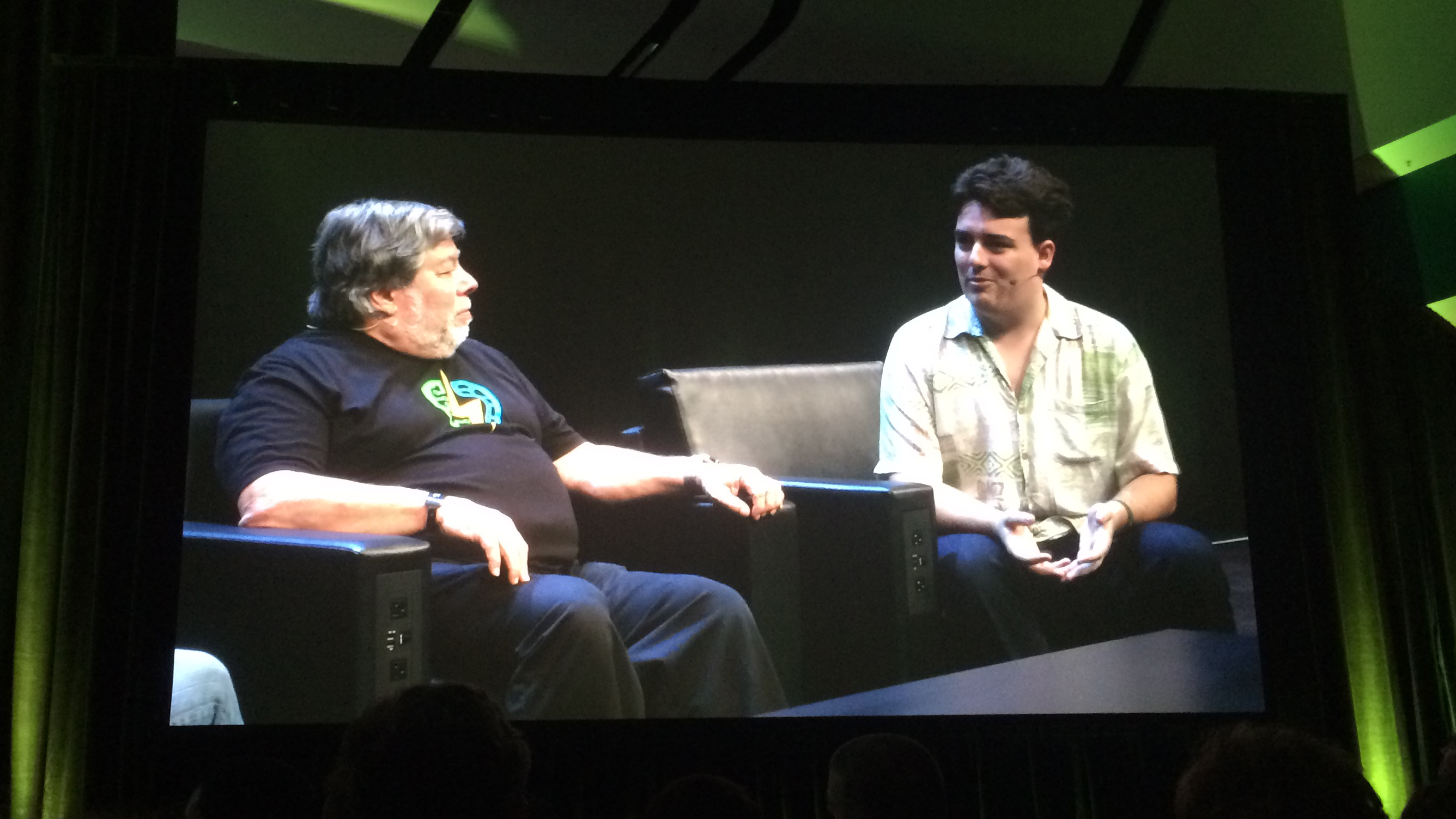 Steve Wozniak and Palmer Luckey