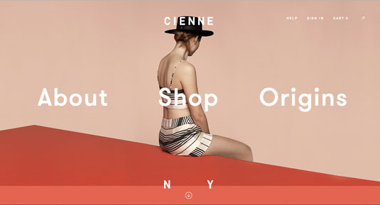 Minimalist type puts the focus on the image