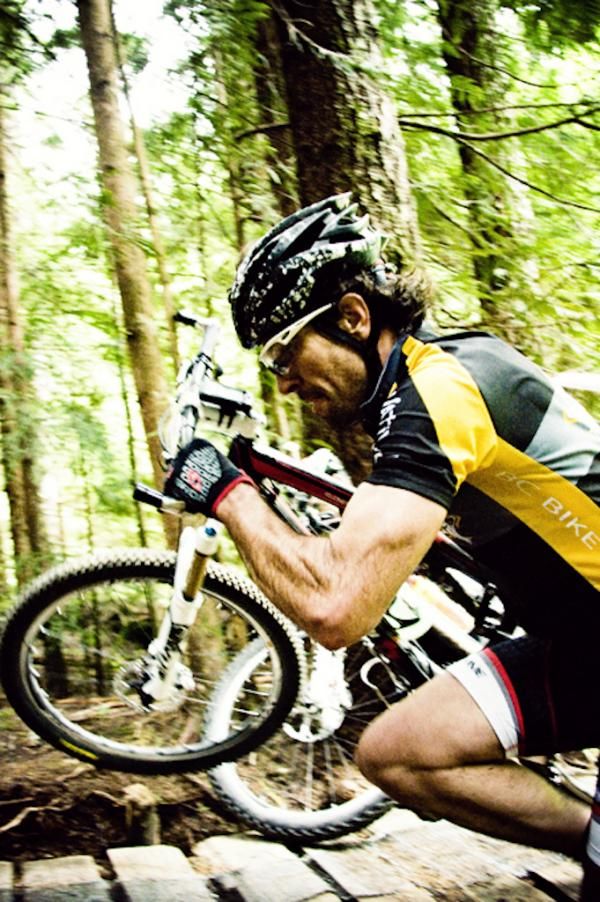 Sometimes running with your bike is faster.