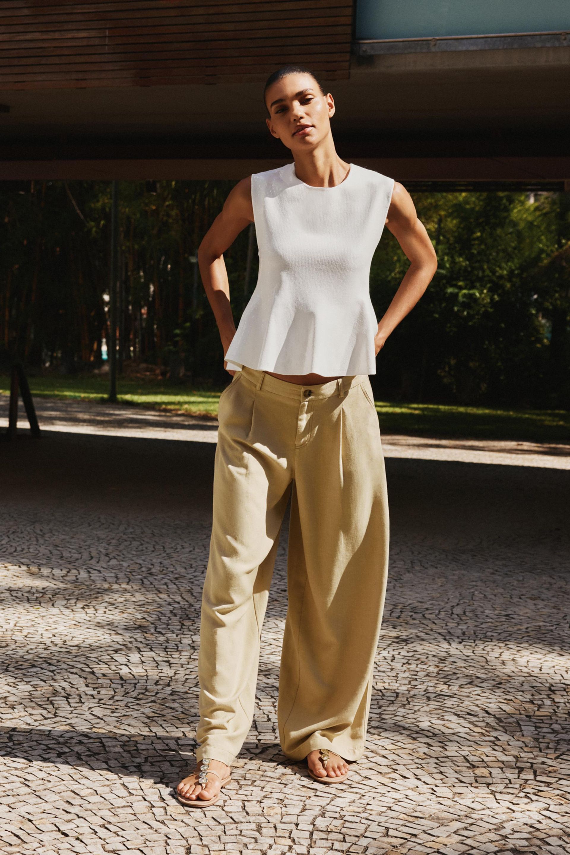 Rustic Wide Leg Pants