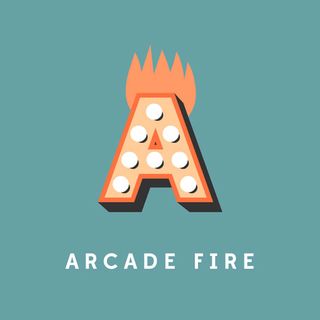 arcade fire typography