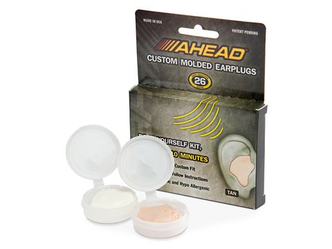 Ahead's Custom Molded Earplugs form a neat solution to hearing protection.