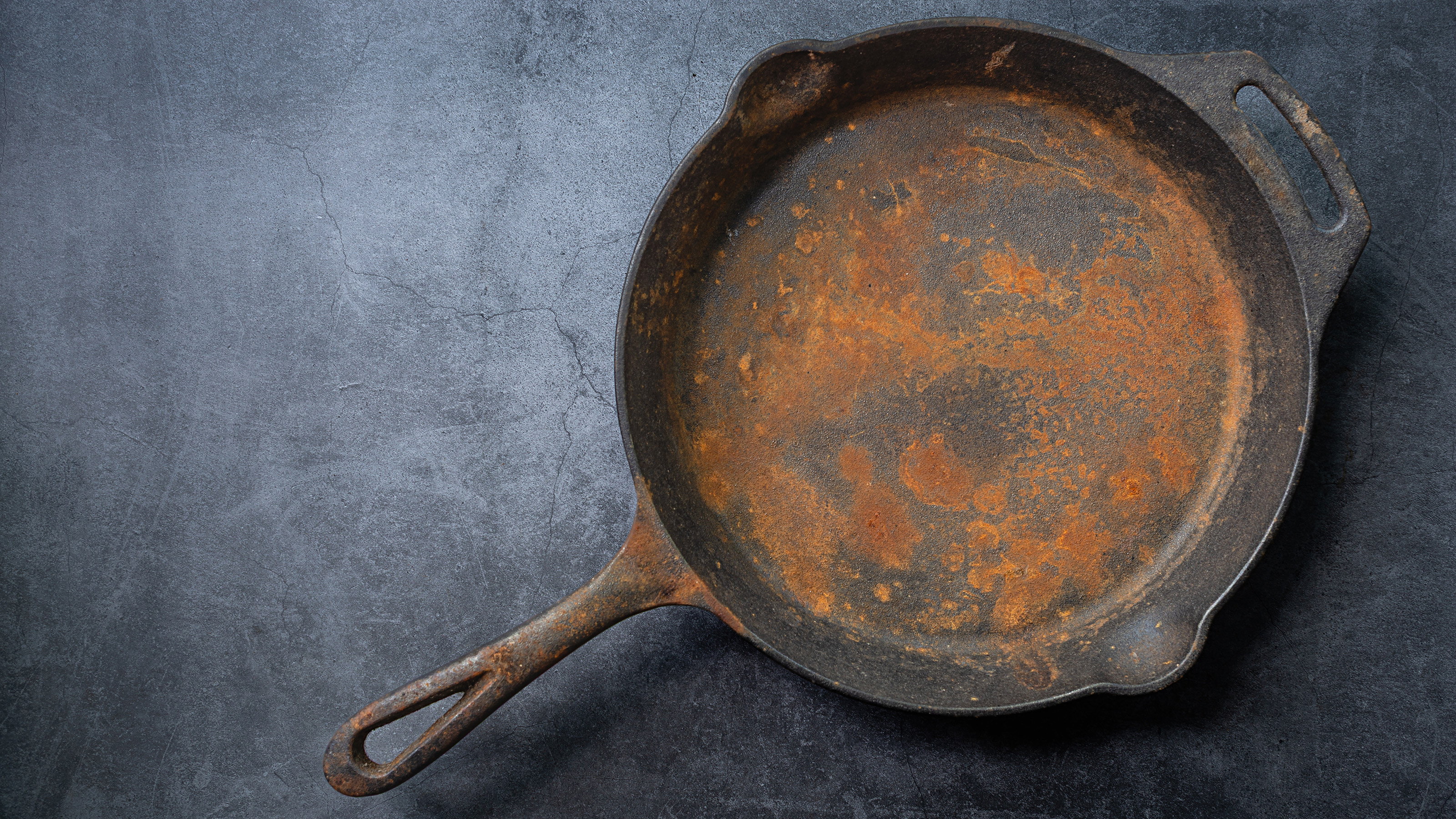 Rusty Cast Iron Skillet