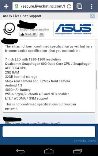 Nexus 7 2 specs