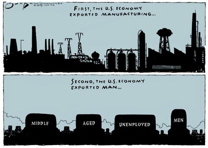 Editorial cartoon U.S. Economy exports