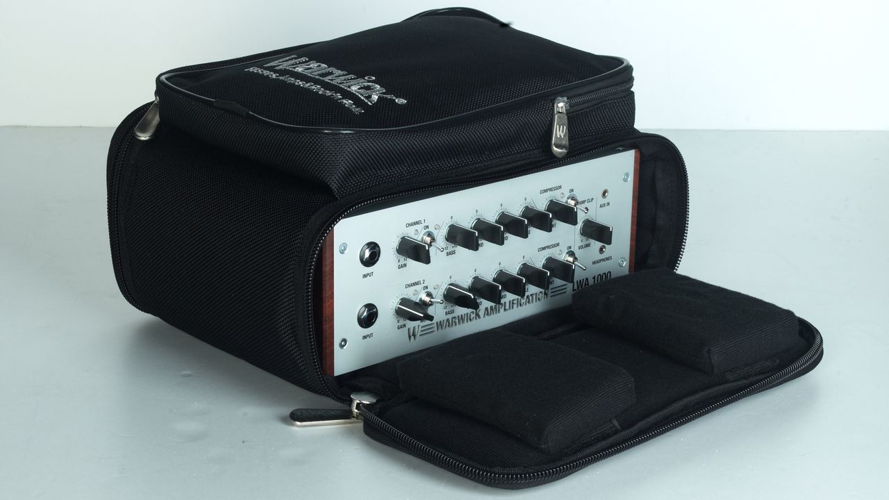 ... and snug in its bag after a hard day's amplification