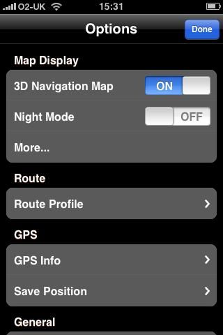 Navigon mobile navigator on iphone