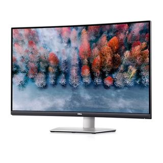 Dell 32-inch curved 4K monitor against a white background