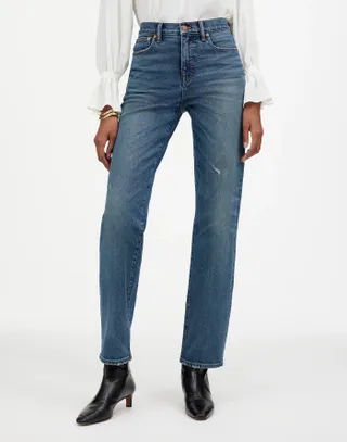 Madewell X Kaihara Denim, The Rail Straight Jean in Hornbook Wash