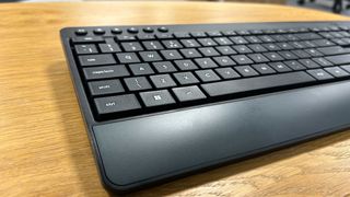 Trust Trezo Comfort Wireless Keyboard and Mouse on a wooden table