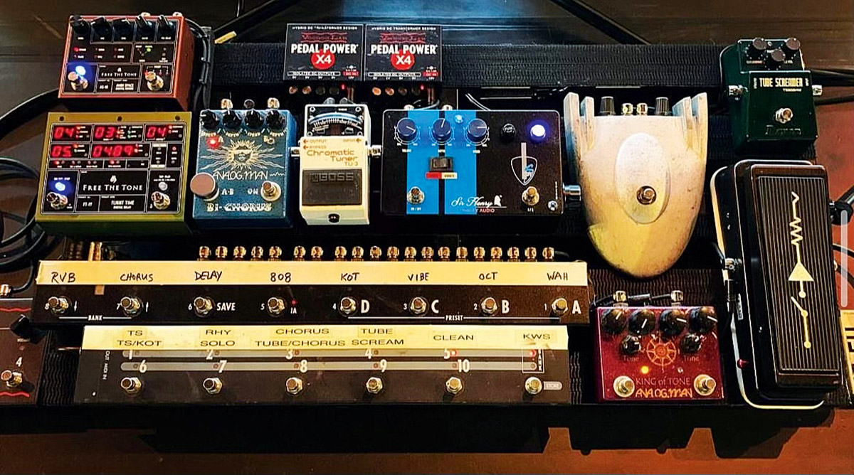 Kenny Wayne Shepherd's pedalboard 2025