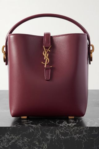 Saint Laurent Le 37 Mini Leather Bucket Bag