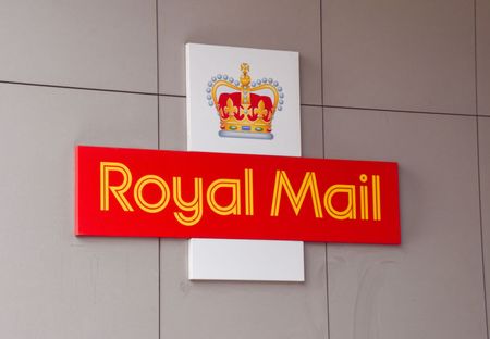 Royal Mail sign seen at the Mount Pleasant office