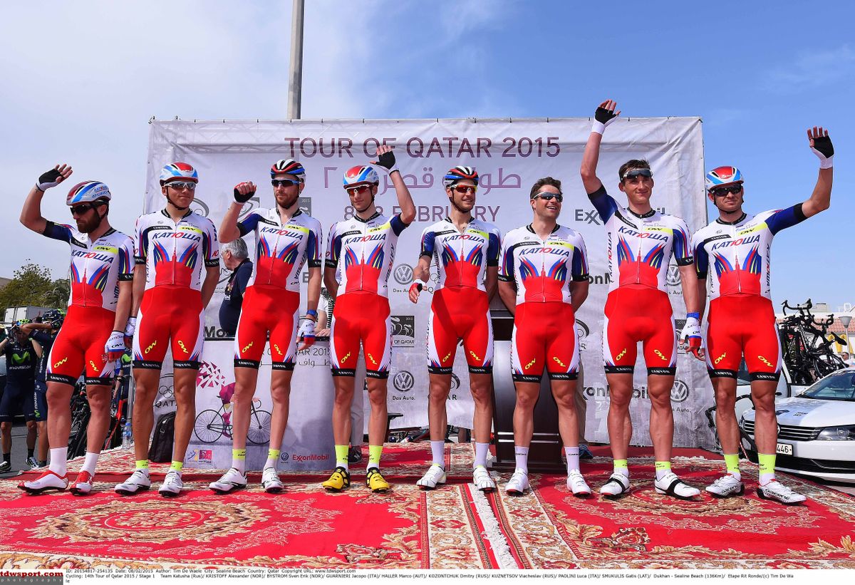 Katusha's team for the Tour of Qatar.