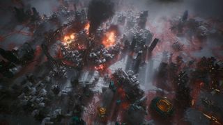 A screenshot of the upcoming PC game, Frostpunk 2.