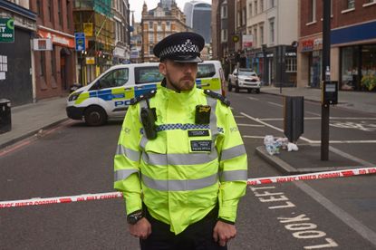 Police stand guard near London's Borough Market