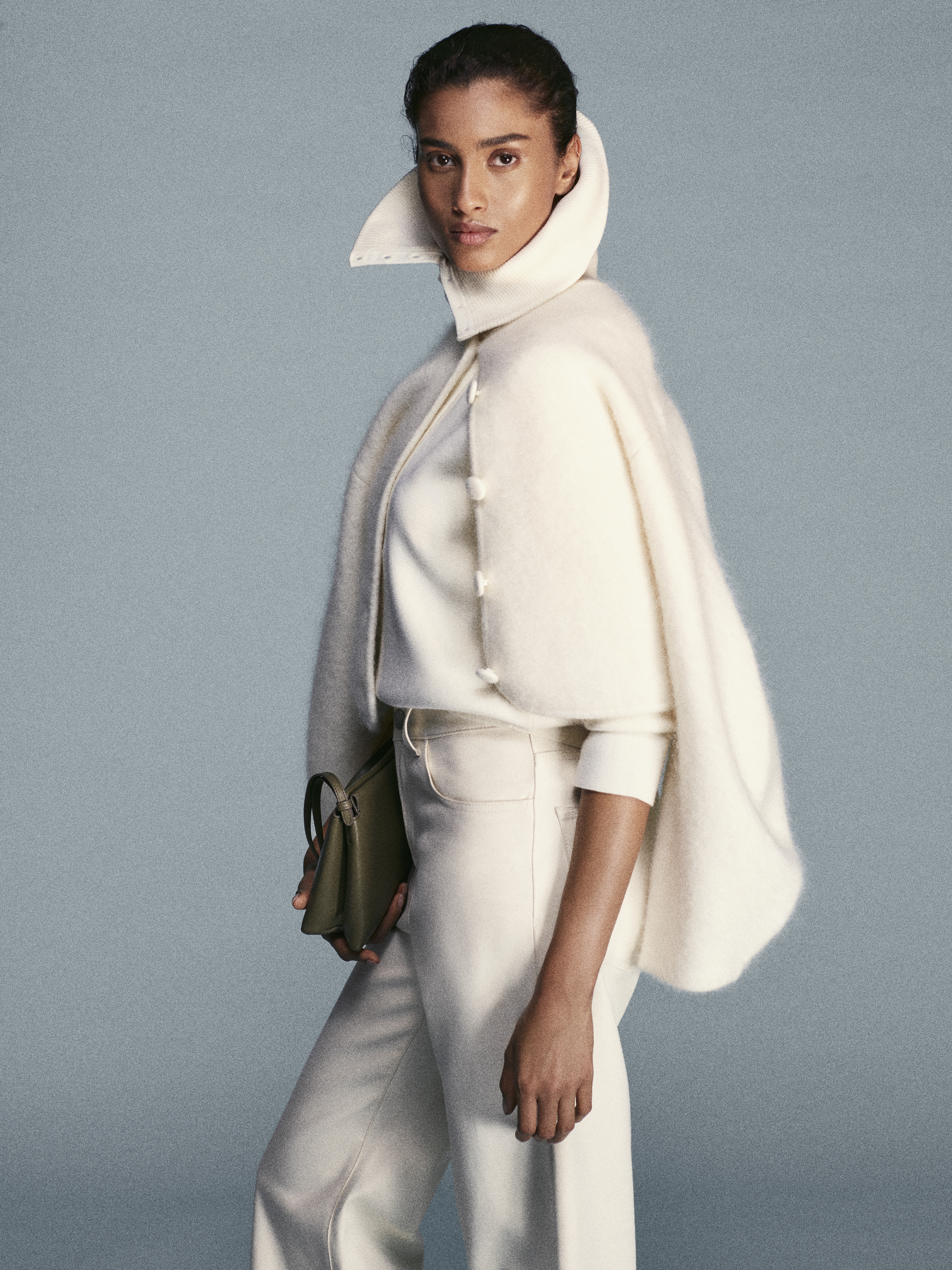 Model wearing the pieces from the S&amp;eacute;zane Fall 2026 collection.